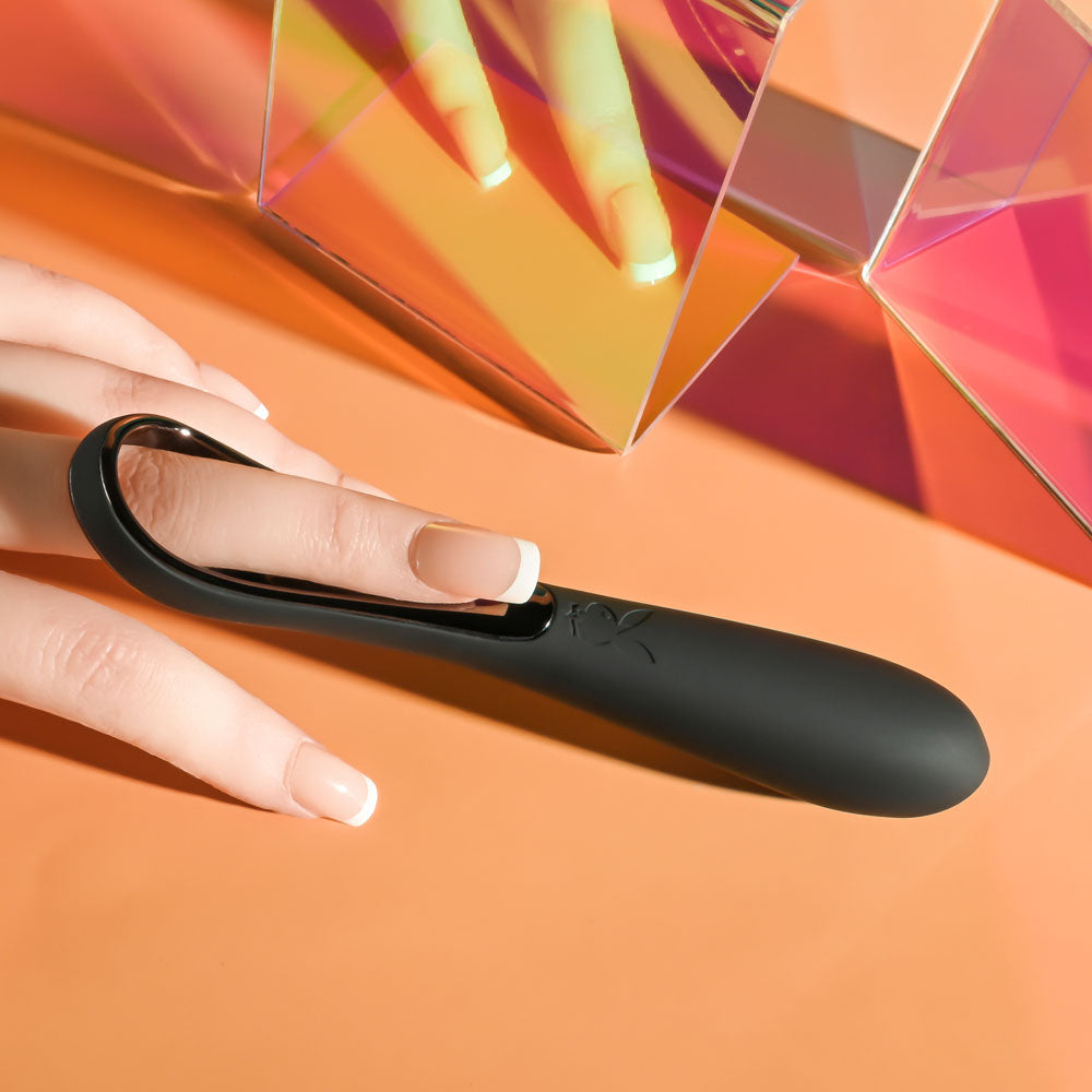 Playboy Pleasure OLLO Black 14.6cm USB Rechargeable Vibrator