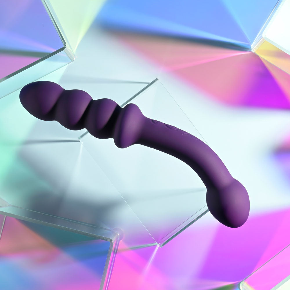 Playboy Pleasure THE SEEKER Purple 20.3cm USB Rechargeable Double Ended Vibrator