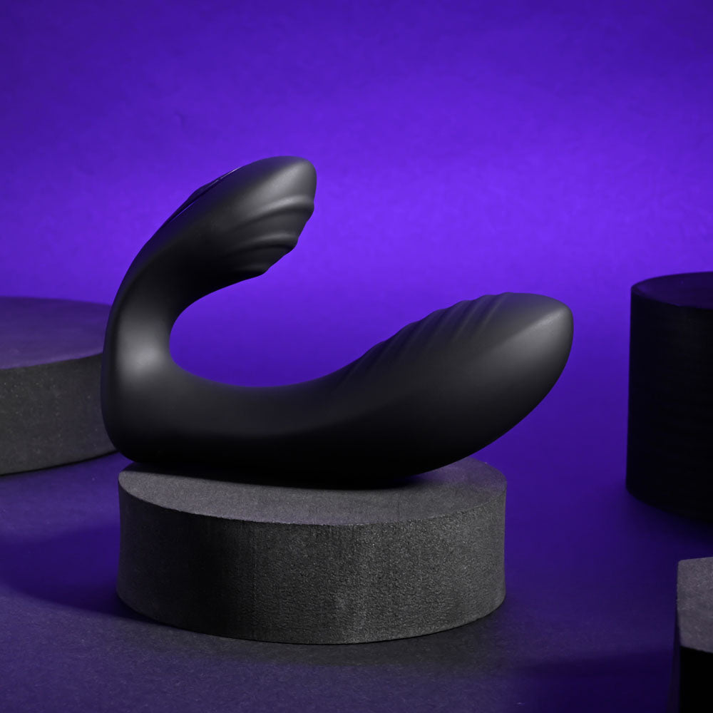 Playboy Pleasure PLAY TIME Black 12.7cm USB Rechargeable G-Spot P-Spot Vibrator