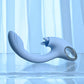 Playboy Pleasure SAPPHIRE SKY - Blue 21.6cm Vibrator with Double Tongue Stimulator