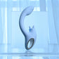 Playboy Pleasure SAPPHIRE SKY - Blue 21.6cm Vibrator with Double Tongue Stimulator