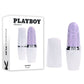 Playboy Pleasure GETAWAY White/Purple 14.2cm USB Rechargeable Tapping Stimulator