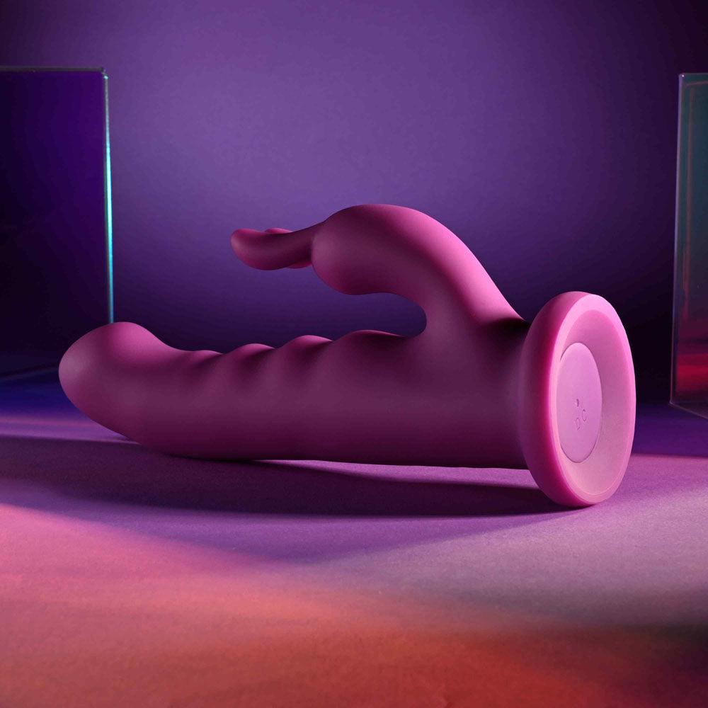 Playboy Pleasure FLUFFLE - Purple 19.7cm USB Rechargeable Rabbit Vibrator