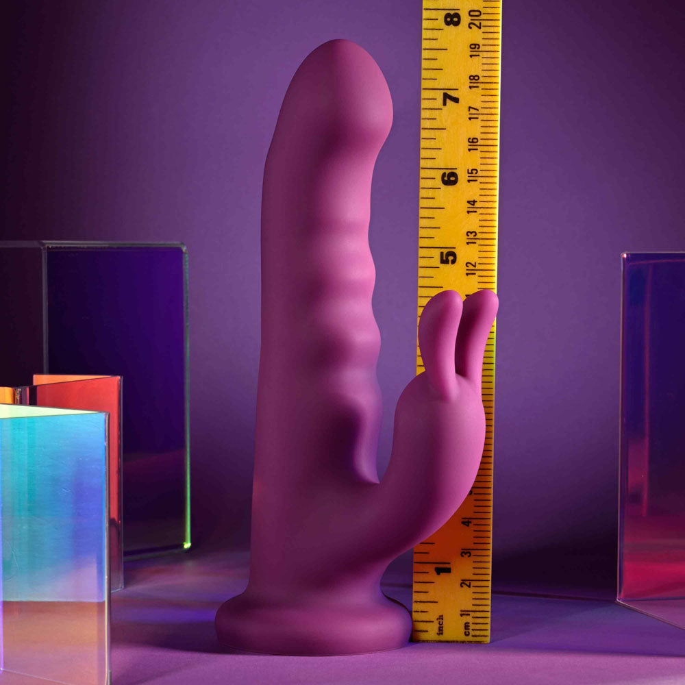 Playboy Pleasure FLUFFLE - Purple 19.7cm USB Rechargeable Rabbit Vibrator