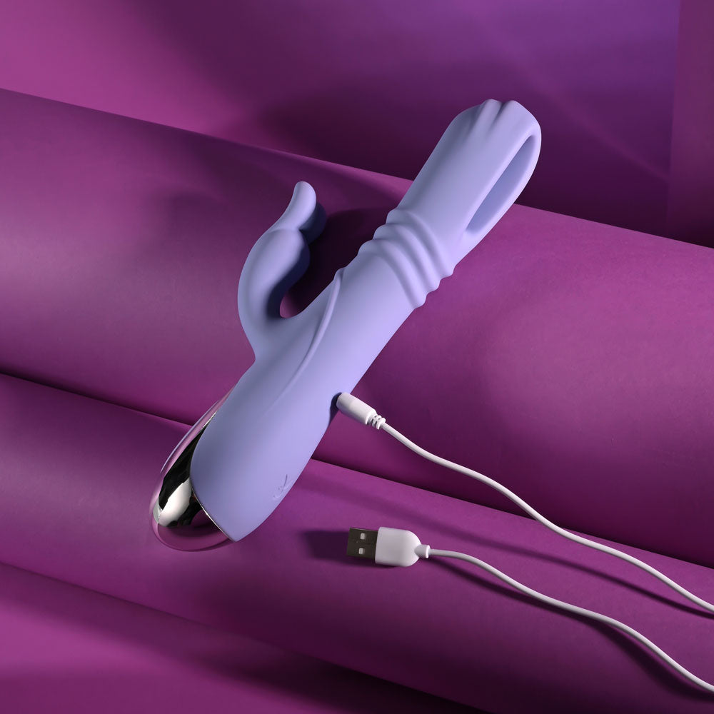 Playboy Pleasure TAP ME IN Thrusting Flapping Rabbit Vibrator