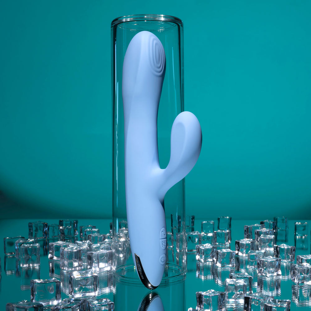 Playboy Pleasure UP AND AWAY Blue 26.7cm Rabbit Vibrator