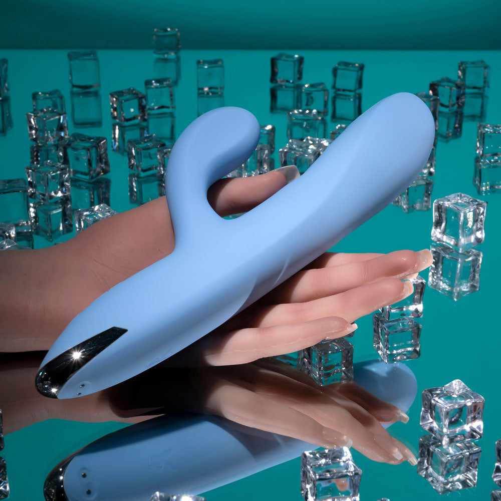 Playboy Pleasure UP AND AWAY Blue 26.7cm Rabbit Vibrator