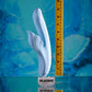 Playboy Pleasure IN BLOOM - Blue 23.5cm Thrusting Tapping & Heating Dual Vibrator