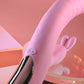 Playboy Pleasure RUB ME RIGHT - Pink 23.2cm Thrusting Rabbit Vibrator