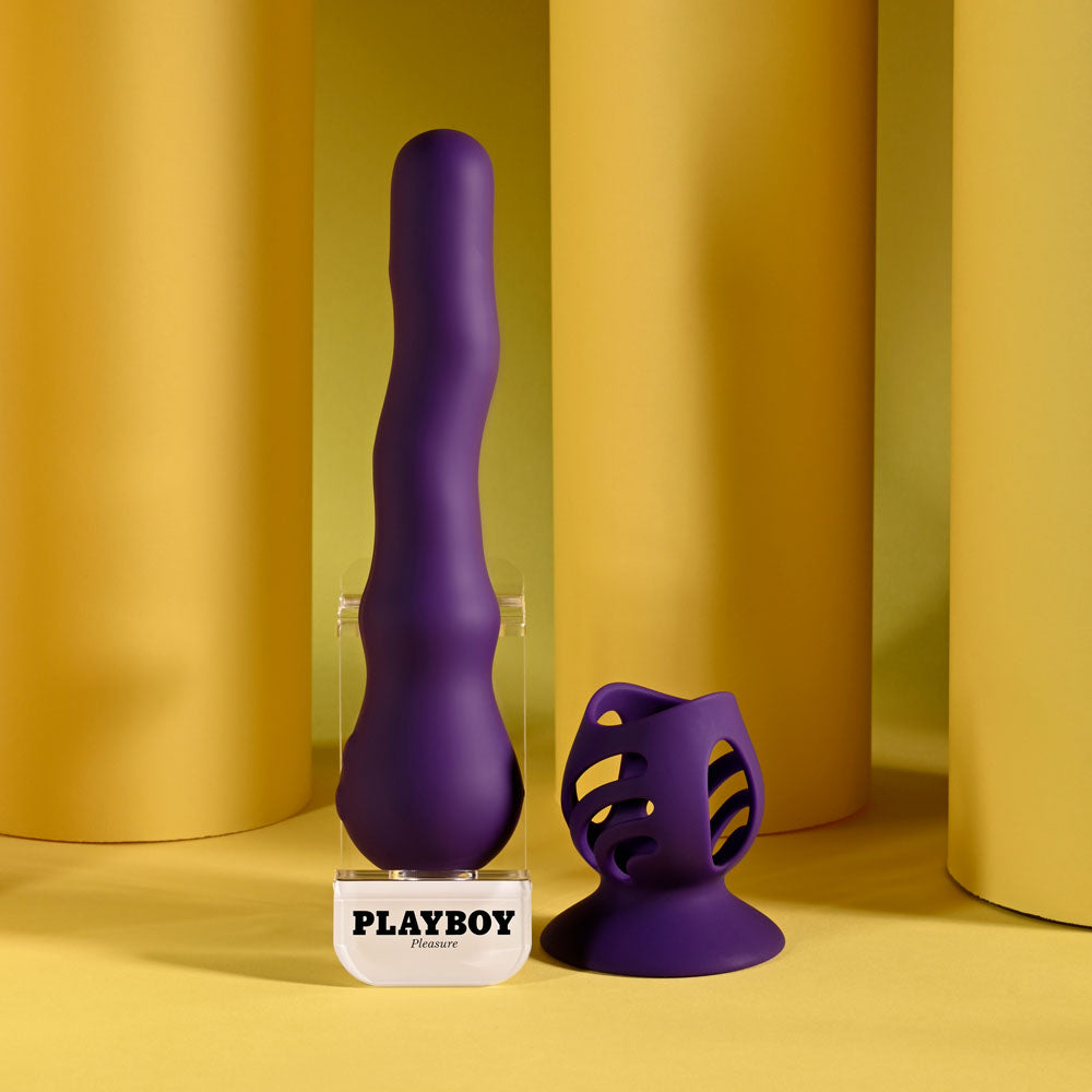 Playboy Pleasure WIGGLE IT - Purple Wiggling Shaft Vibrator