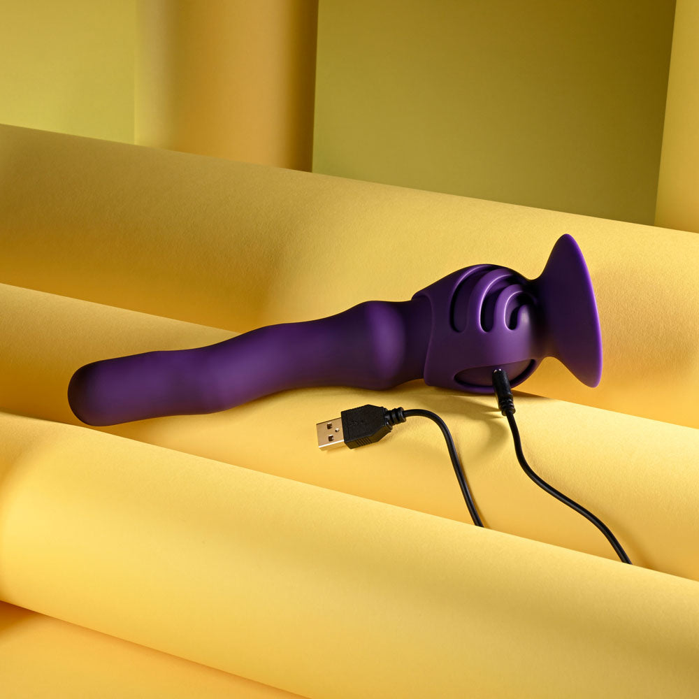 Playboy Pleasure WIGGLE IT - Purple Wiggling Shaft Vibrator
