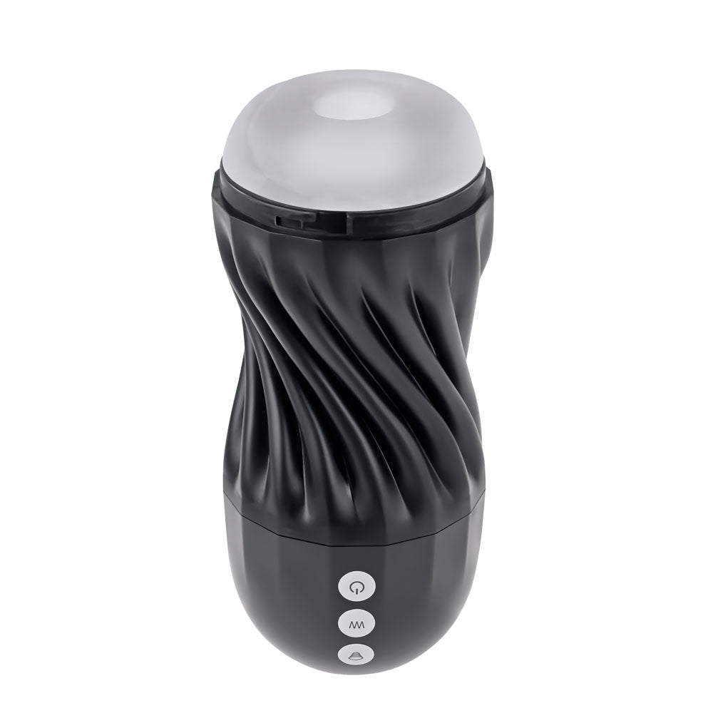 Playboy Pleasure SOLO USB Rechargeable Vibrating and Sucking Stroker Masturbator
