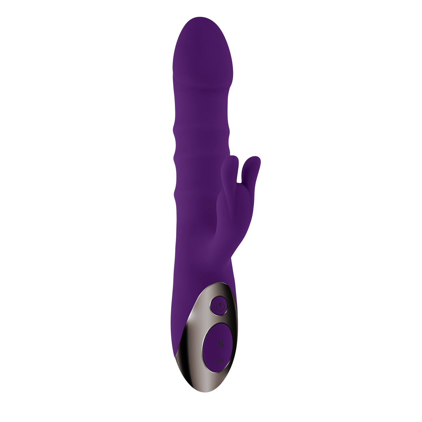 Playboy Pleasure HOP TO IT - Purple 23.5cm Thrusting Rabbit Vibrator