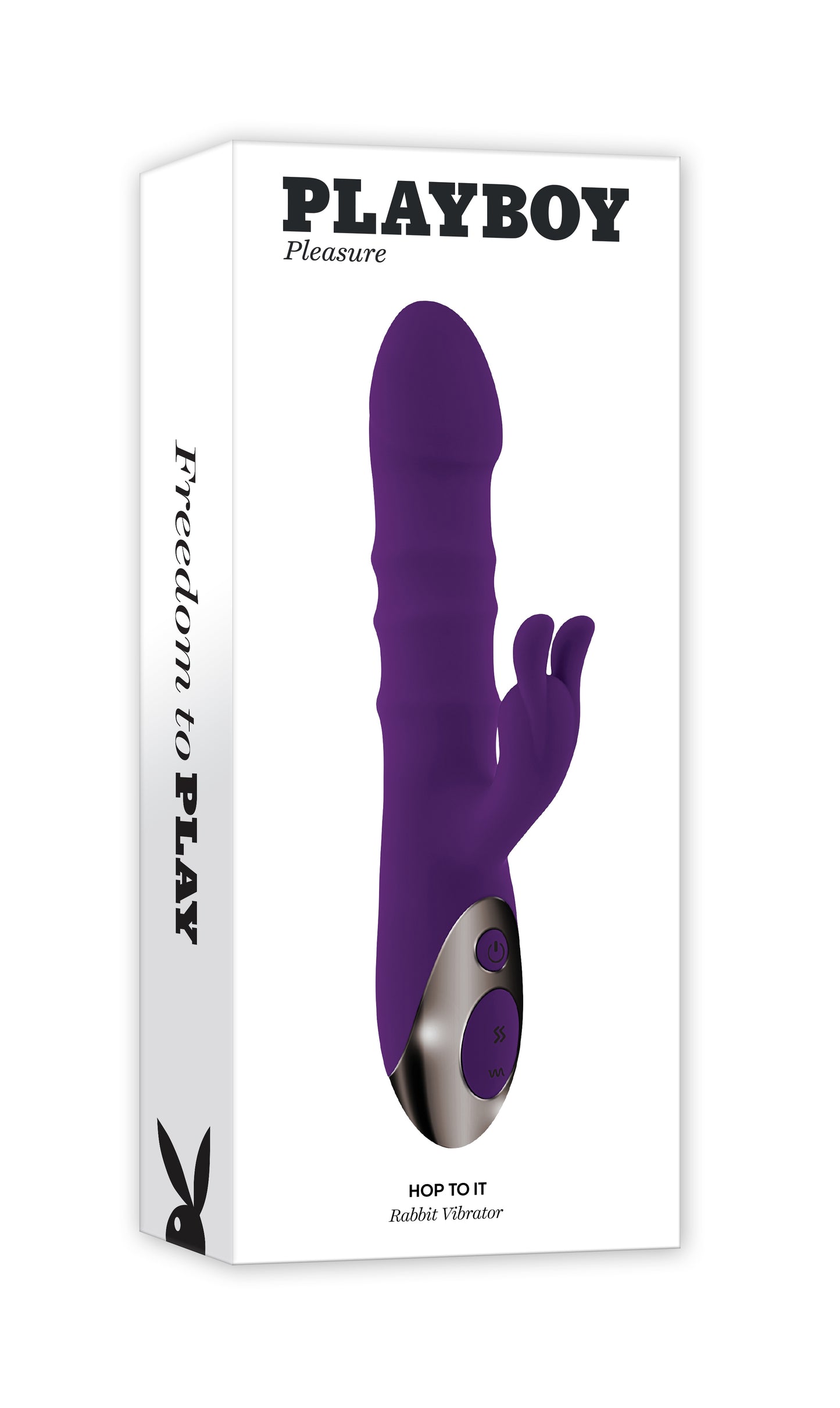 Playboy Pleasure HOP TO IT - Purple 23.5cm Thrusting Rabbit Vibrator