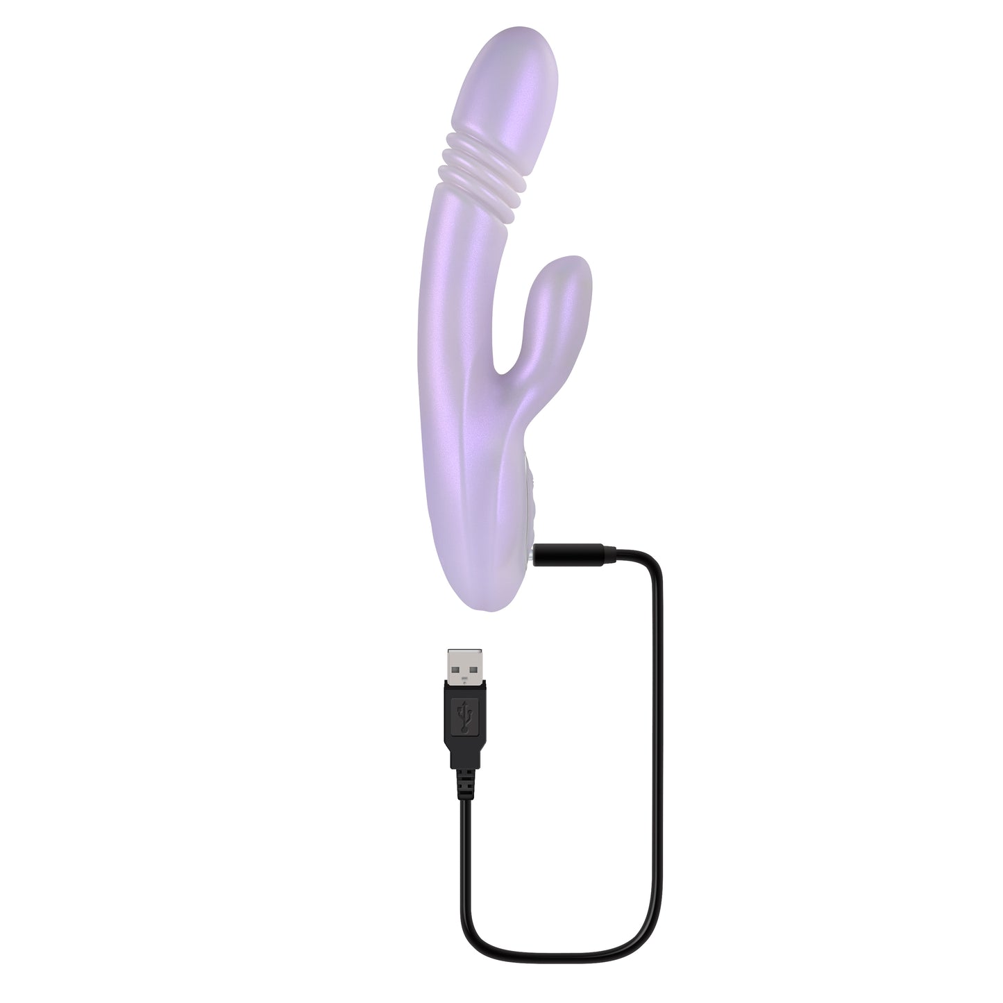 Playboy Pleasure BUMPING BUNNY Opal 22.9cm Thrusting & Warming Rabbit Vibrator