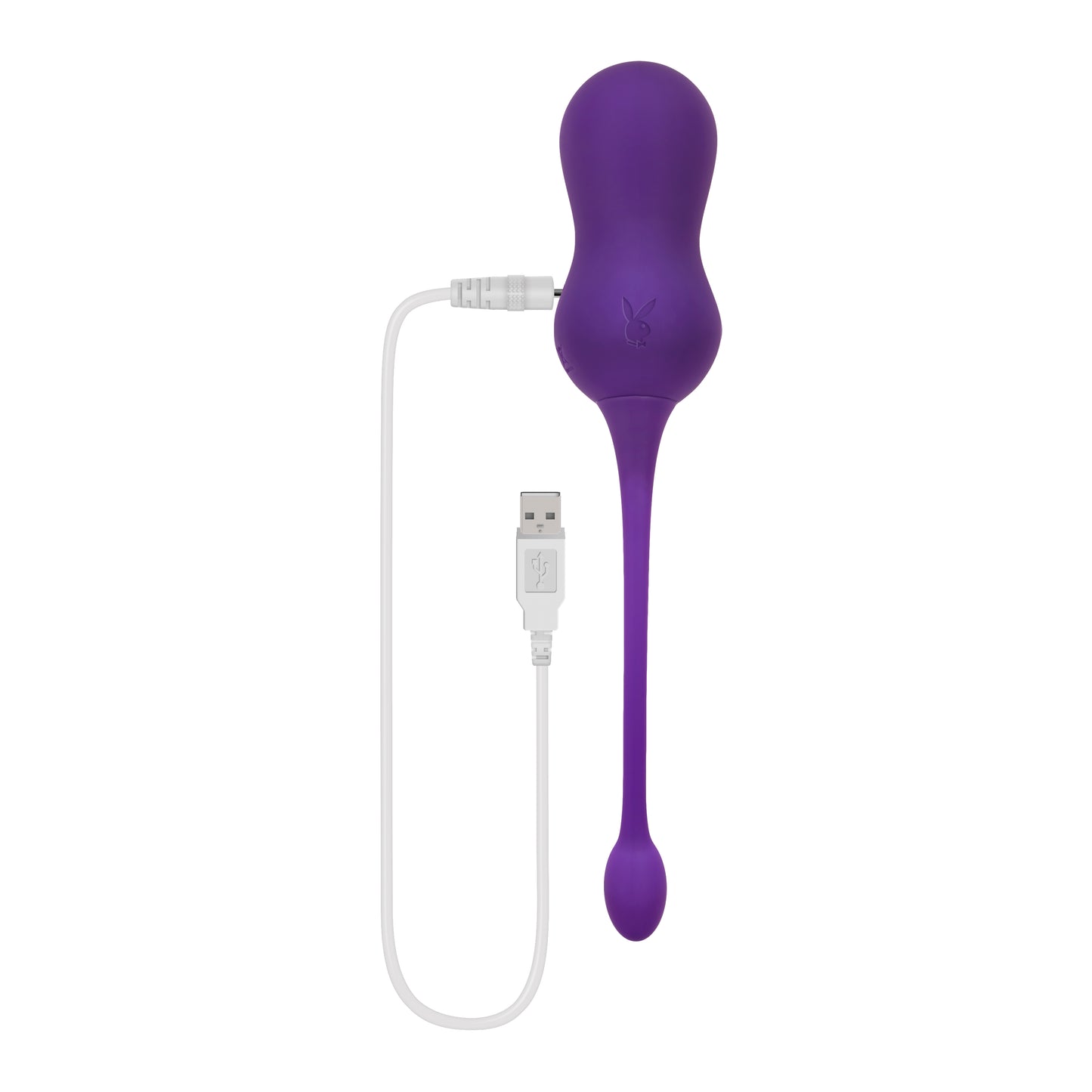Playboy Pleasure DOUBLE TIME Purple USB Rechargeable Vibrating Kegel Balls