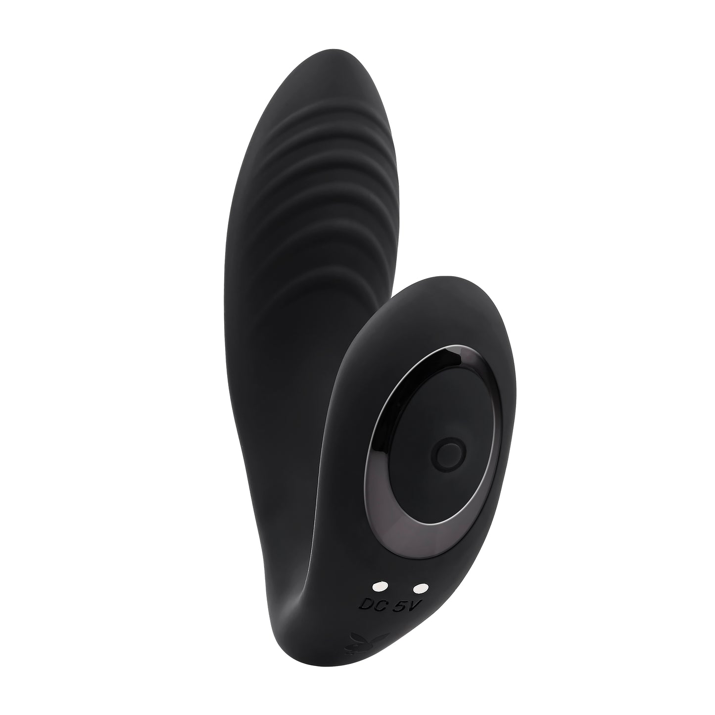 Playboy Pleasure PLAY TIME Black 12.7cm USB Rechargeable G-Spot P-Spot Vibrator
