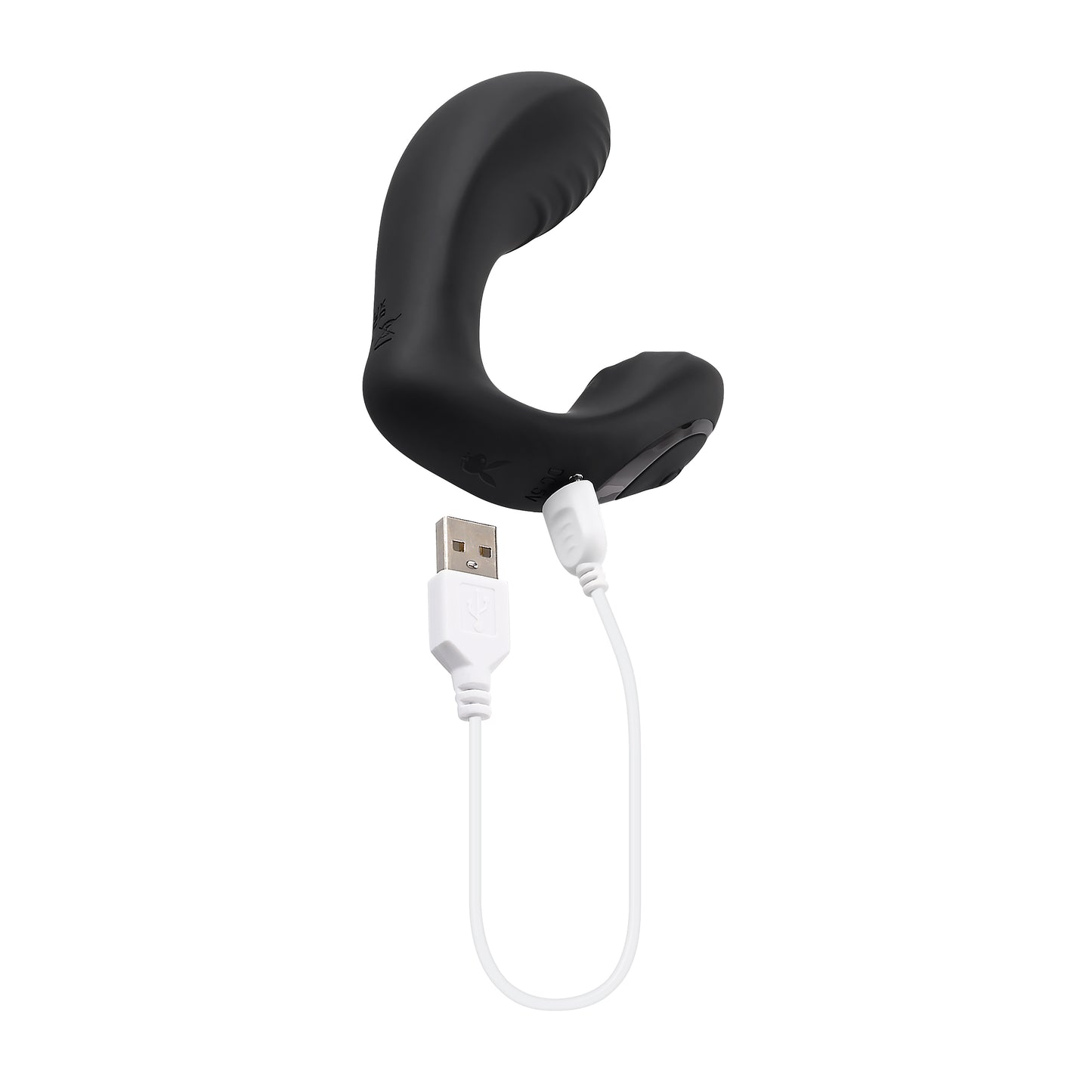 Playboy Pleasure PLAY TIME Black 12.7cm USB Rechargeable G-Spot P-Spot Vibrator