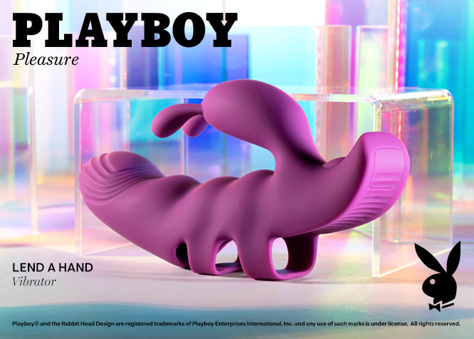 Playboy Pleasure LEND A HAND - Purple USB Rechargeable Finger Vibrator