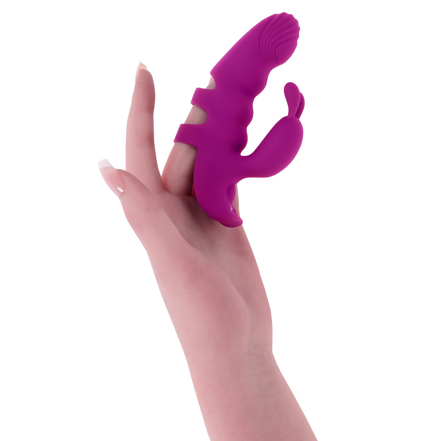 Playboy Pleasure LEND A HAND - Purple USB Rechargeable Finger Vibrator