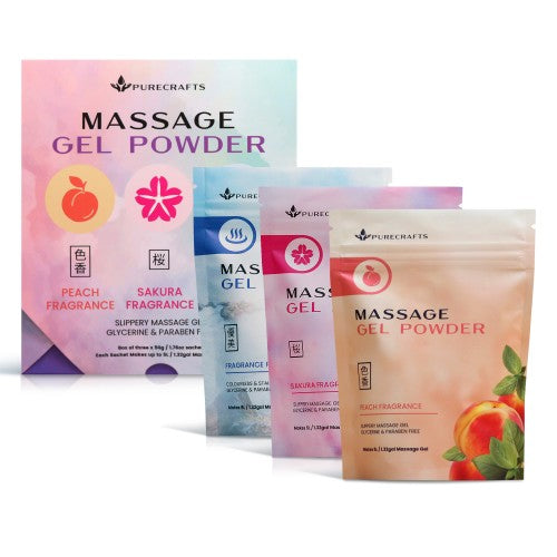 Purecrafts Massage Gel Powder Combo Box 3x50g - 3 Pack