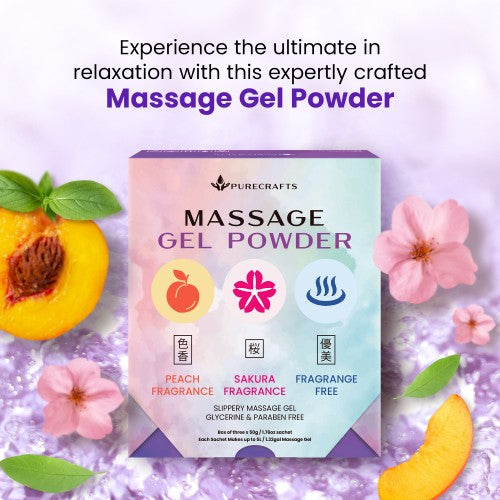 Purecrafts Massage Gel Powder Combo Box 3x50g - 3 Pack