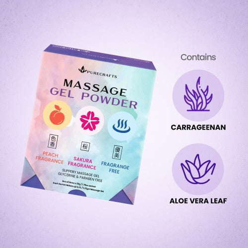 Purecrafts Massage Gel Powder Combo Box 3x50g - 3 Pack