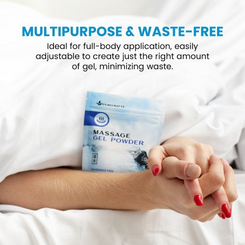 Purecrafts Massage Gel Powder 3x50g - 3 Pack - Fragrance Free