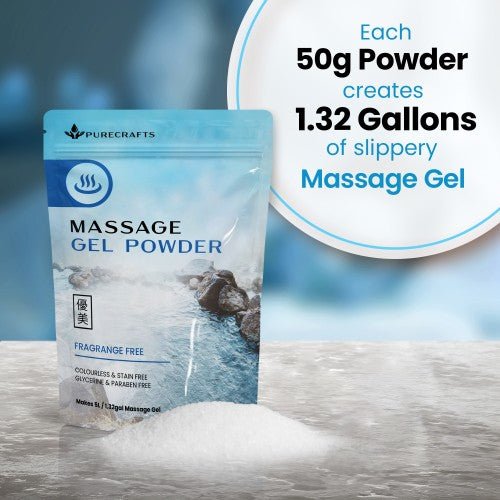 Purecrafts Massage Gel Powder 50g - Fragrance Free