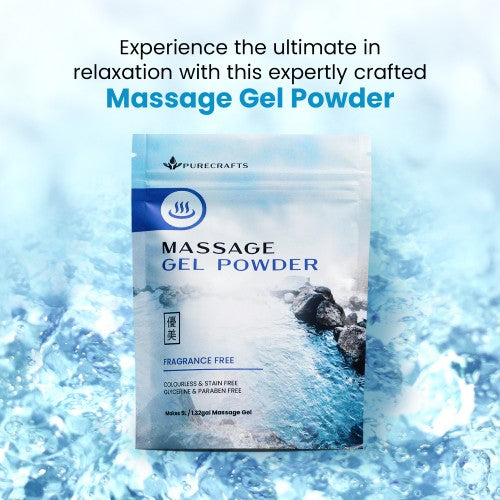 Purecrafts Massage Gel Powder 50g - Fragrance Free