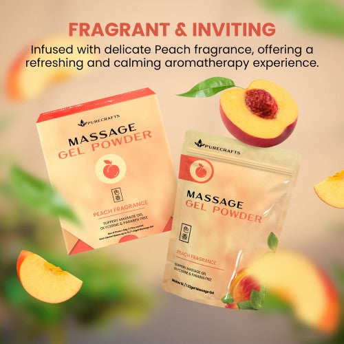 Purecrafts Massage Gel Powder 50g - Peach Fragrance