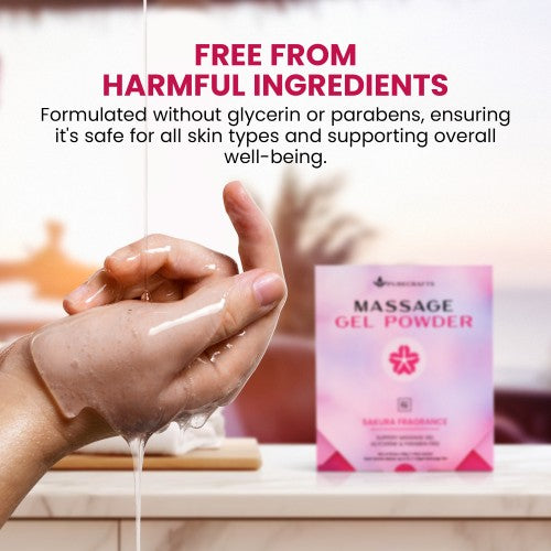 Purecrafts Massage Gel Powder3x50g - 3 Pack - Sakura Fragrance