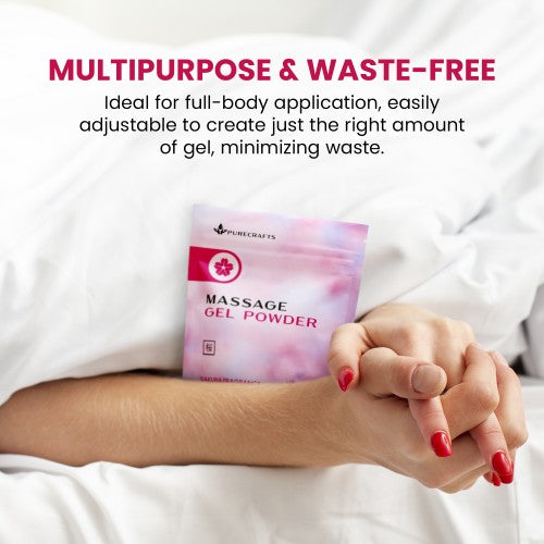 Purecrafts Massage Gel Powder3x50g - 3 Pack - Sakura Fragrance