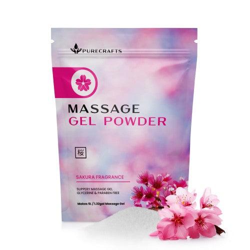 Purecrafts Massage Gel Powder 50g - Sakura Fragrance