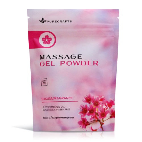 Purecrafts Massage Gel Powder 50g - Sakura Fragrance