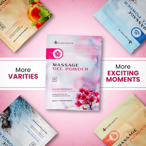 Purecrafts Massage Gel Powder 50g - Sakura Fragrance