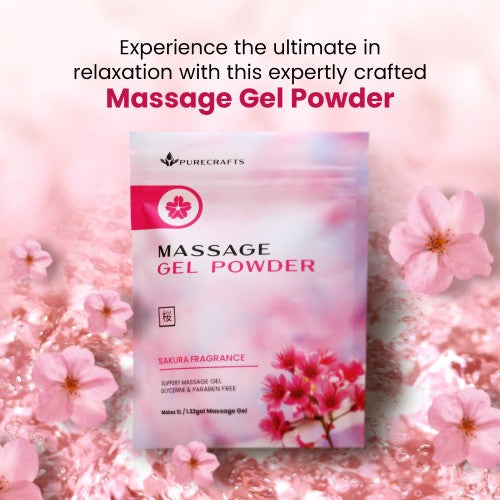 Purecrafts Massage Gel Powder 50g - Sakura Fragrance