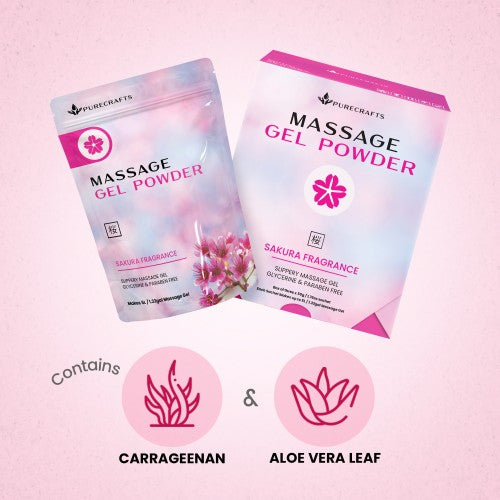 Purecrafts Massage Gel Powder 50g - Sakura Fragrance