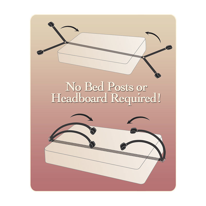 Pipedream Fetish Fantasy Series Bed Bindings Restraint Kit - Bed Restraint System