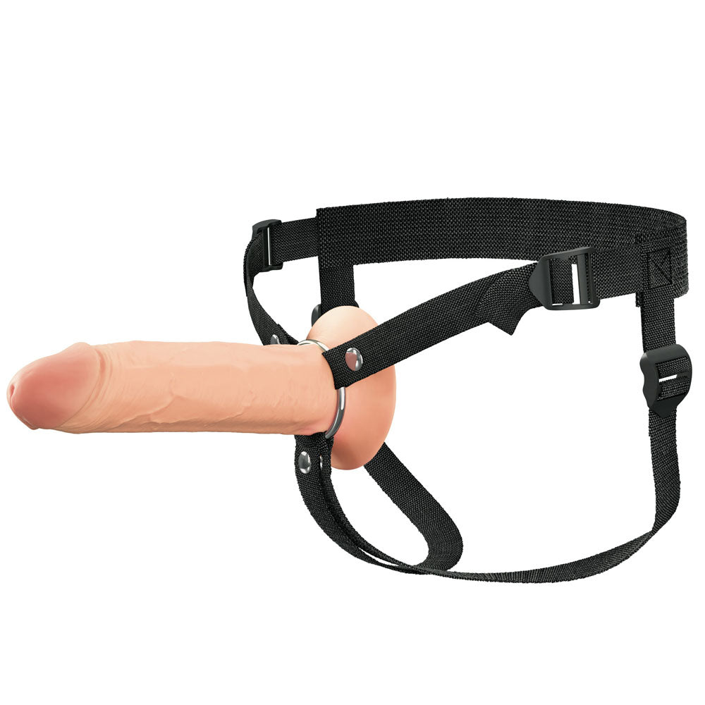 Pipedream FX Elite 8" Silicone Hollow Strap-On - Flesh