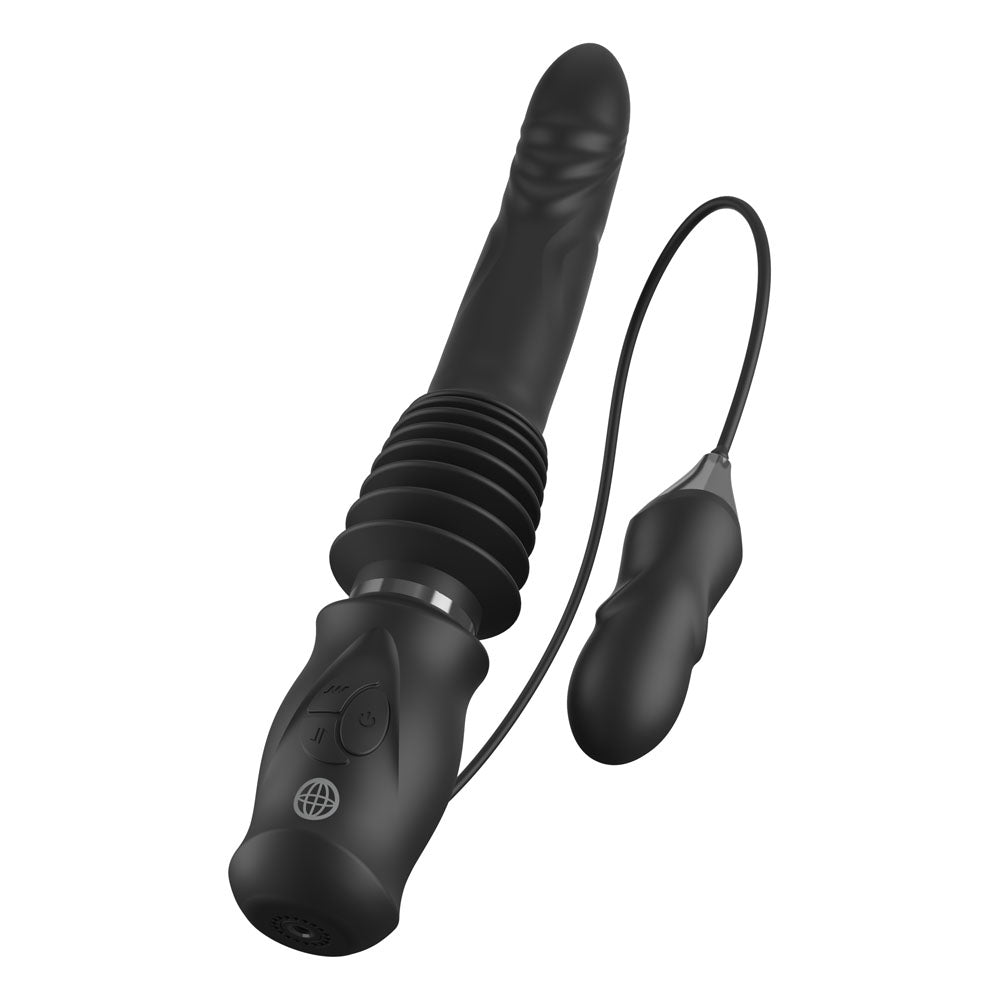 Pipedream Fetish Fantasy Series Ultimate Silicone Thruster - Black Thrusting Vibrator