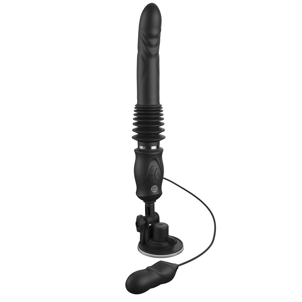 Pipedream Fetish Fantasy Series Ultimate Silicone Thruster - Black Thrusting Vibrator