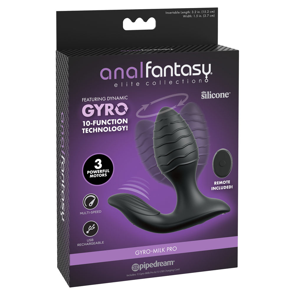 Pipedream Anal Fantasy Elite Gyro-Milk Pro - Vibrating & Gyrating Prostate Pleaser