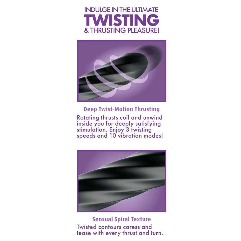 Pipedream Anal Fantasy Elite Twist Ecstasy - Twisting & Thrusting Anal Vibrator