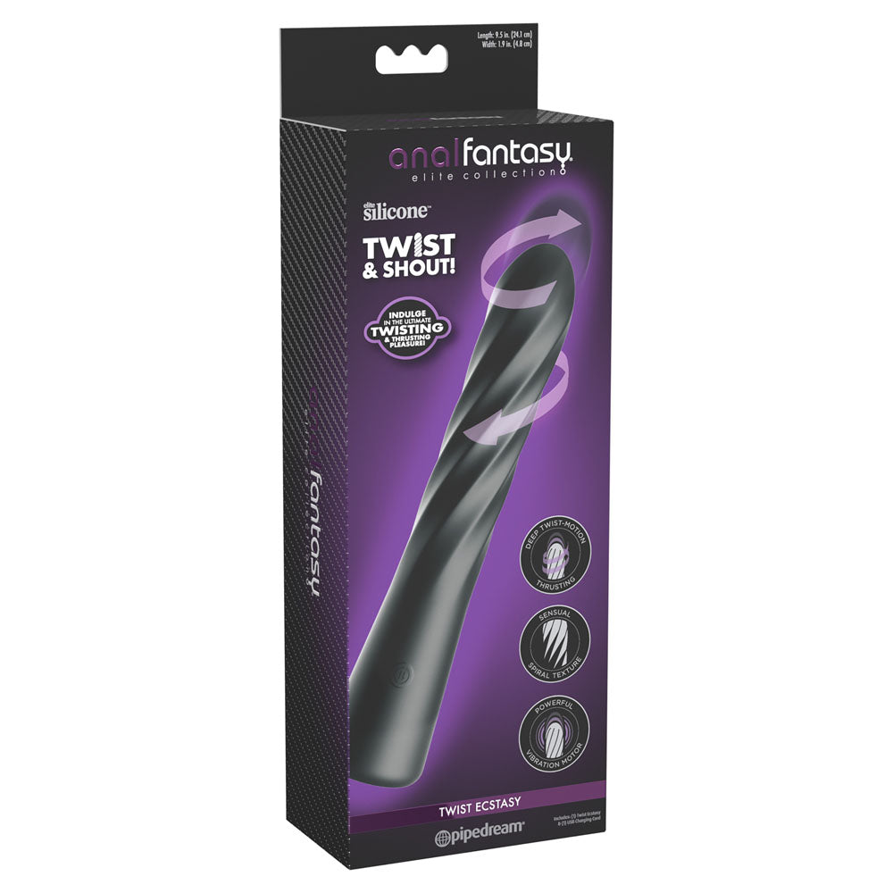 Pipedream Anal Fantasy Elite Twist Ecstasy - Twisting & Thrusting Anal Vibrator