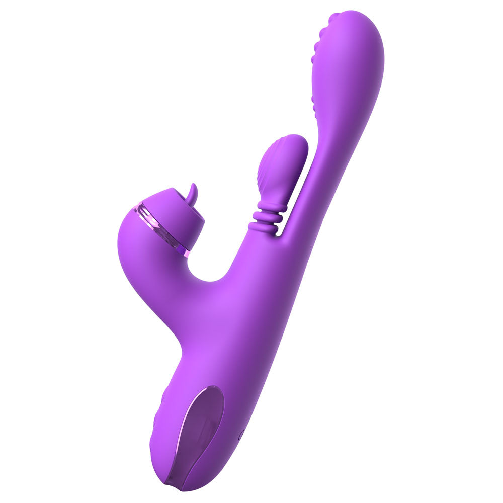 Fantasy For Her IntiMotion Pulse Pro - Purple 24cm Swirling & Flicking Rabbit Vibrator