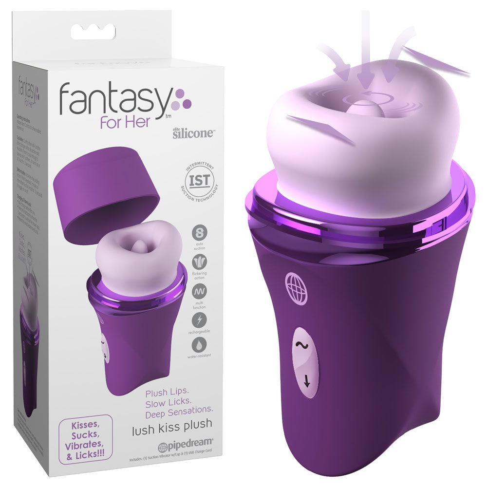 Pipedream Fantasy For Her Lush Kiss Plush - Licking & Sucking Stimulator
