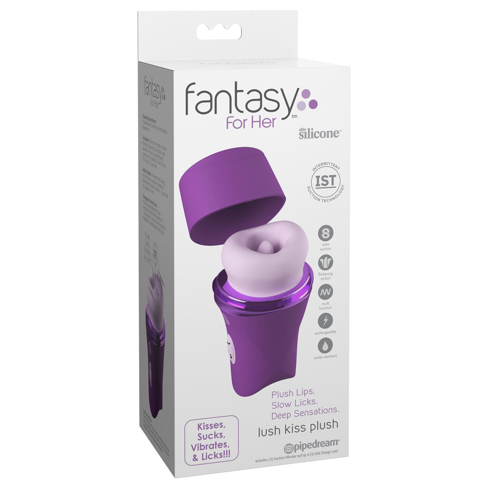 Pipedream Fantasy For Her Lush Kiss Plush - Licking & Sucking Stimulator