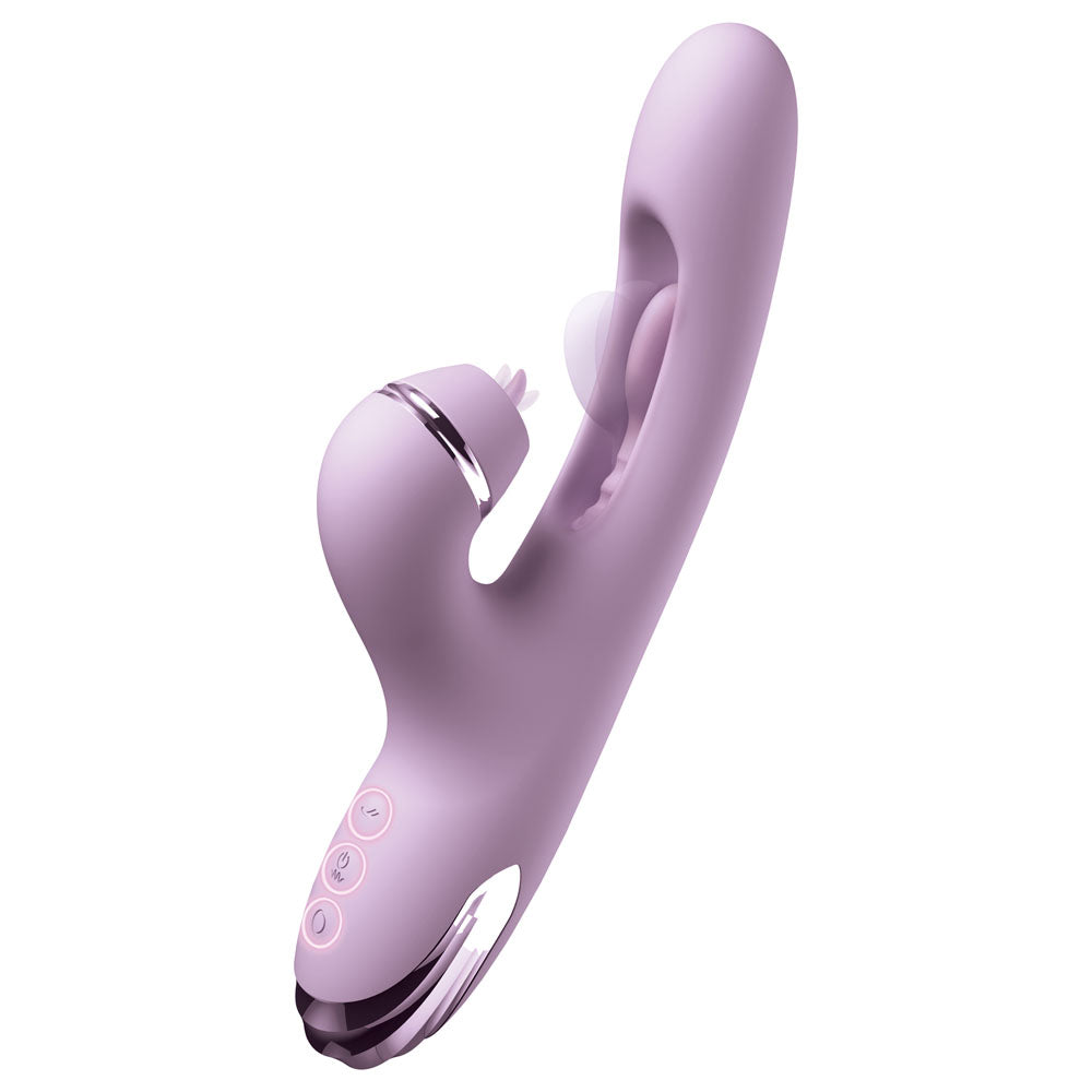 Pipedream Fantasy For Her G-Touch Pulse Pro - Rabbit Vibrator with Flicking Shaft and Tip