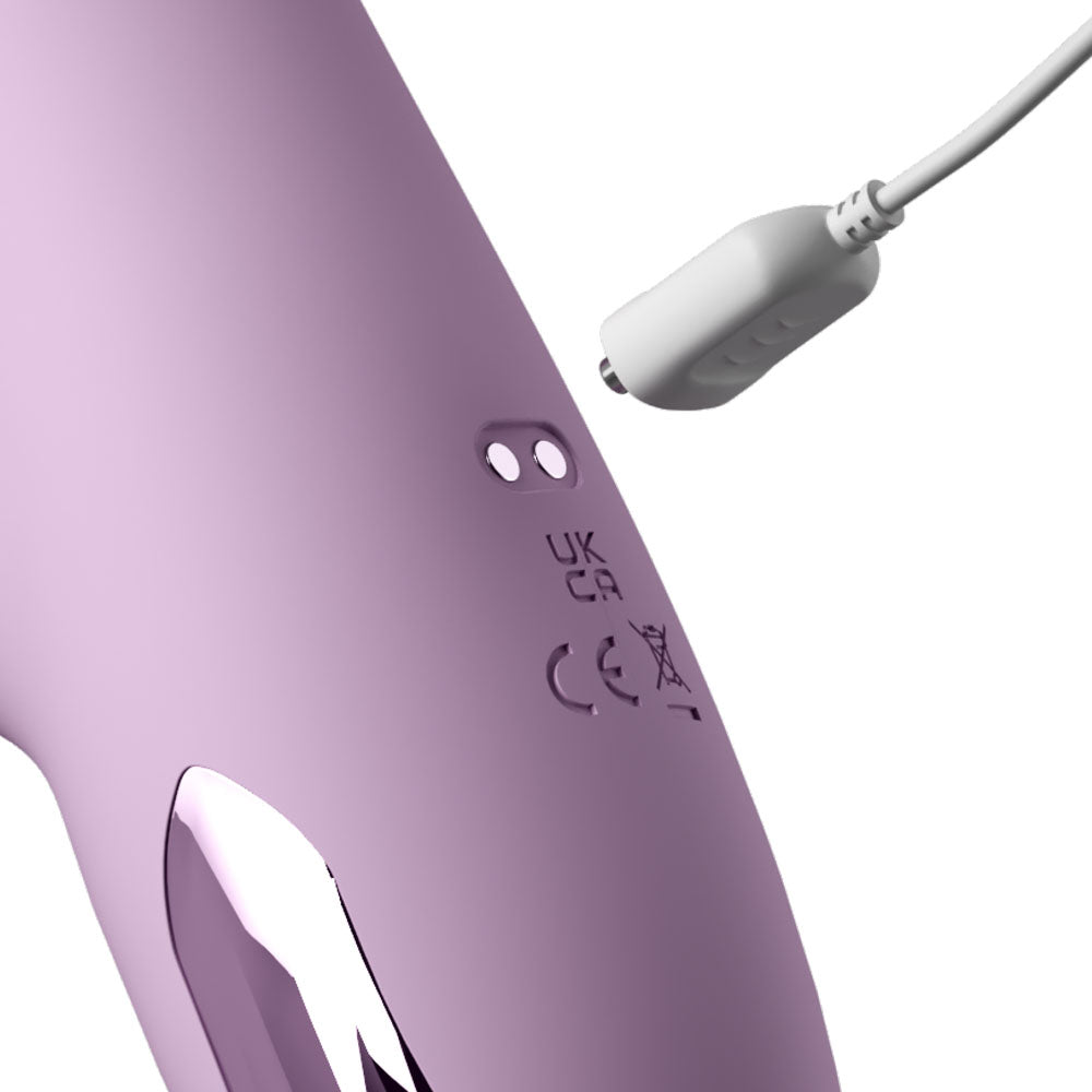 Pipedream Fantasy For Her G-Touch Pulse Pro - Rabbit Vibrator with Flicking Shaft and Tip
